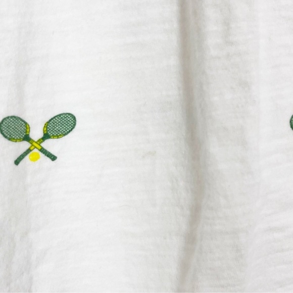 J. Crew Tennis Rackets Vintage Cotton Crewneck Tee - Picture 3 of 8